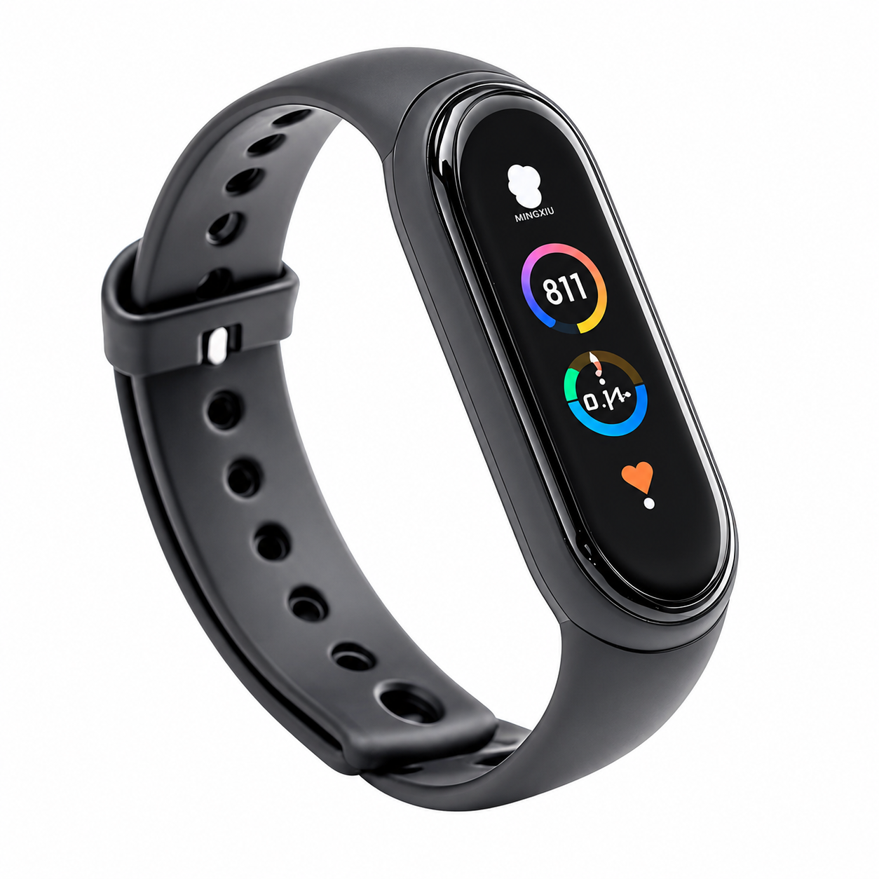 AeroX Active Square Smartwatch with HD Display and Health Monitoring – Midnight Black