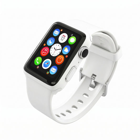 Luna Edge Smartwatch with Full Touch Display and Smart Notifications – White Edition